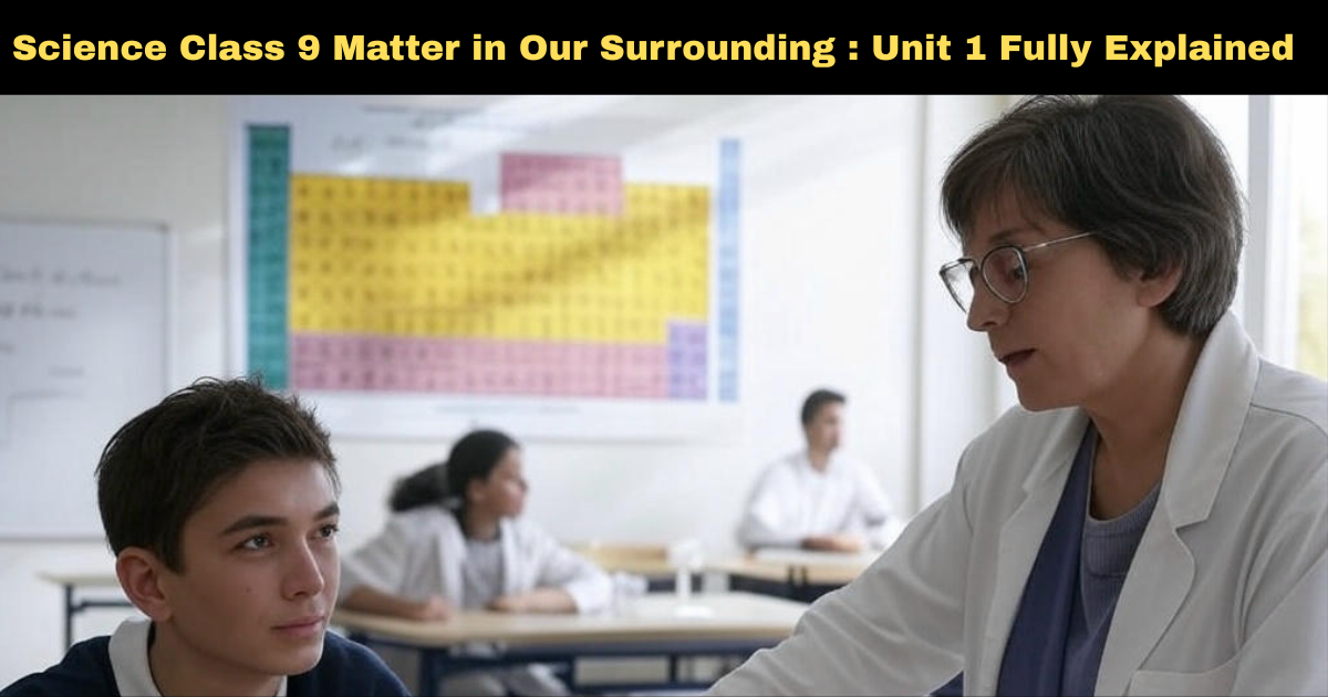 Science Class 9 Matter in Our Surrounding : Unit 1 Fully Explained