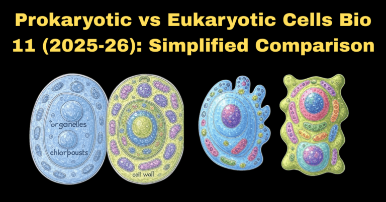 Prokaryotic vs Eukaryotic Cells Bio 11 (2025-26): Simplified Comparison