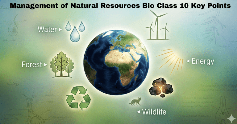 Management of Natural Resources Bio Class 10 Key Points