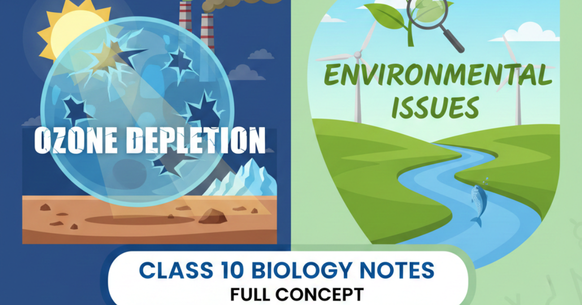 Ozone Depletion & Environmental Issues Class 10 Bio Notes: Full Concept