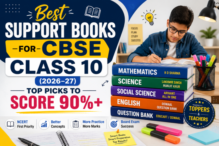 Best Support Books for CBSE Class 10 (2026–27): Top Picks to Score 90%+